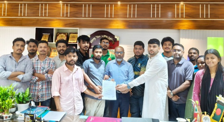 জাবিপ্রবি ছাত্রদলের তিন দফা কর্মসূচি, উপাচার্যকে স্মারকলিপি ও লিফলেট বিতরণ